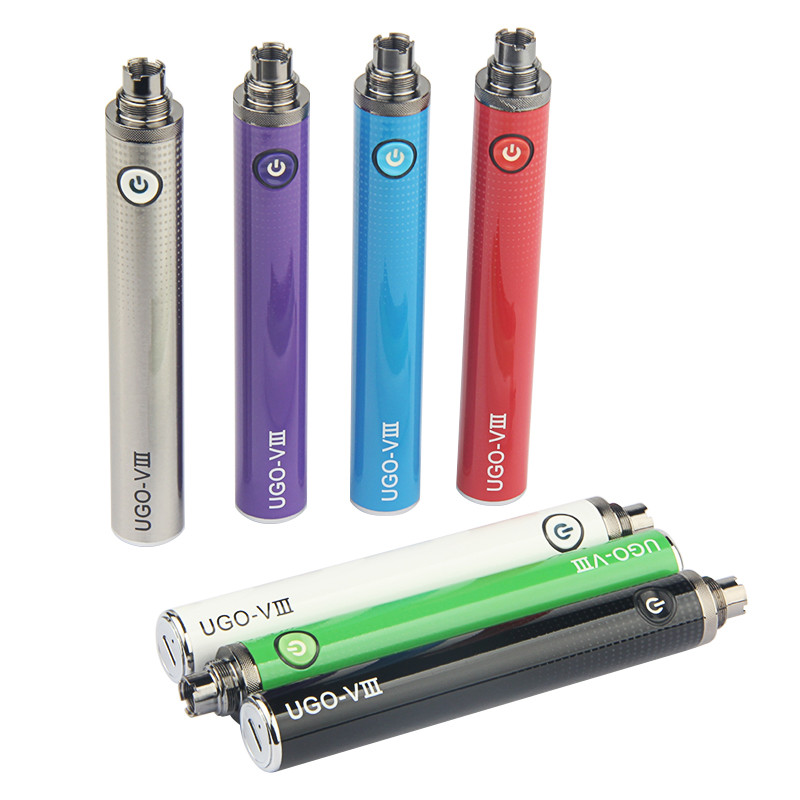 5 stcs voorverwarmen voor ugo-viii verdamper pen 510 ugo vape batterij voorverwarm vv variabele spanning evod elektronische sigarettenpen en USB-lader kabel ecig vapes