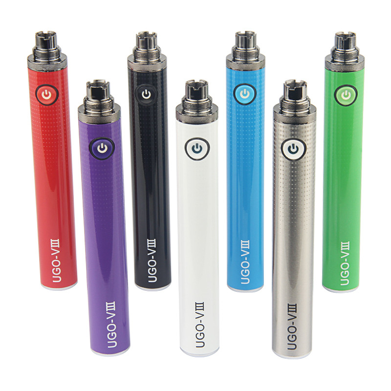 UGO-V3 III ego battery 1300 mAh Vape Pen EVOD Micro USB Passthrough ECig Charger on the bottom 510 battery with charger
