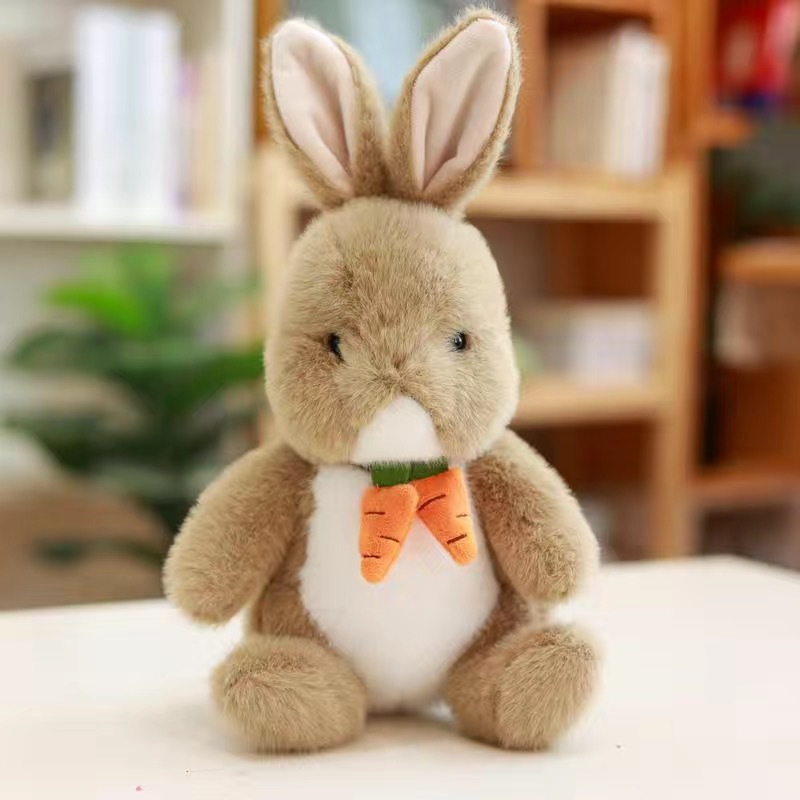 Mignon radis lapin en peluche poupée en peluche bureau sieste oreiller maison confort coussin décor cadeau 25 cm E19