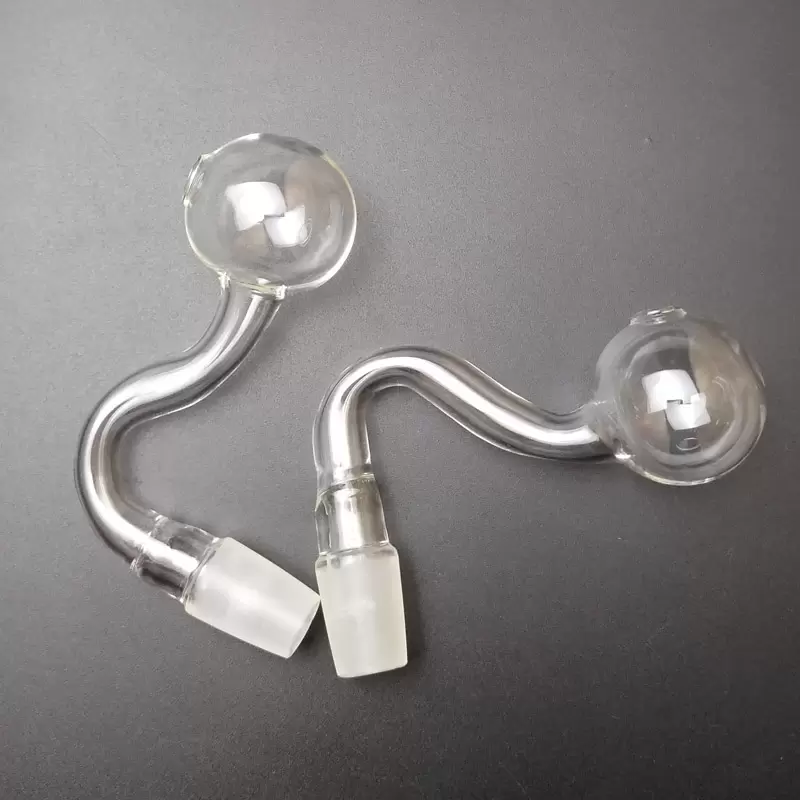 Tuyau de brûleur à mazout en verre Pyrex narguilé 10mm 14mm 18mm joint mâle femelle unique tuyaux de fumée en verre épais