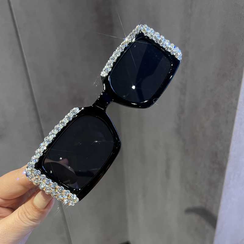 Zonnebrillen mode occident stijl zonnebril vrouw slijtage straat schot luxe diamant ontwerper gepersonaliseerd oculos uv400 g230223