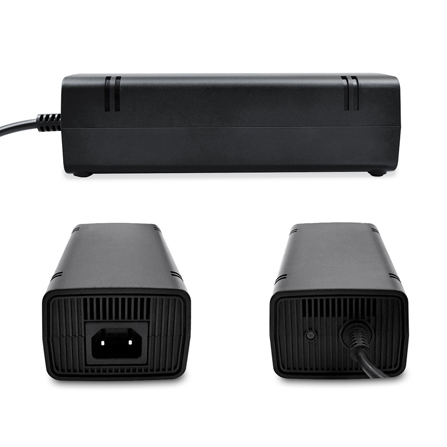 Avec chargeur câble cordon brique 12V 9.6A pour Xbox 360 E adaptateur secteur noir emballage de vente au détail