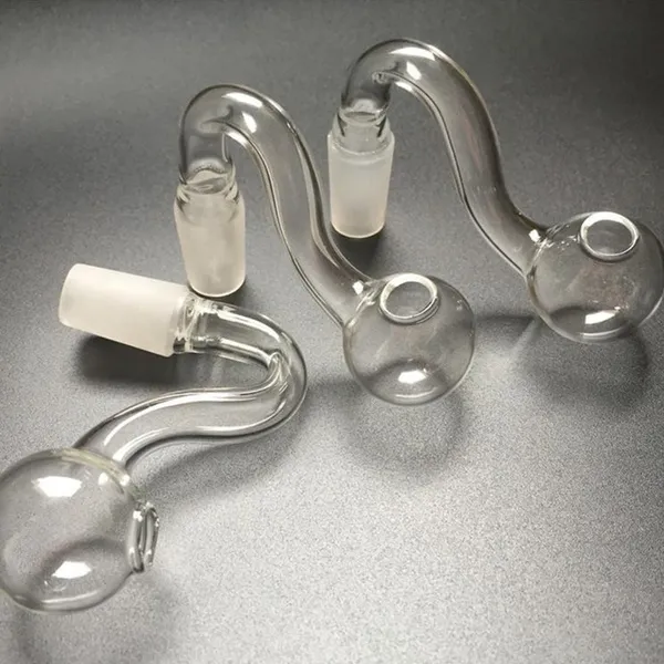 Tuyau de brûleur à mazout en verre Pyrex narguilé 10mm 14mm 18mm joint mâle femelle unique tuyaux de fumée en verre épais