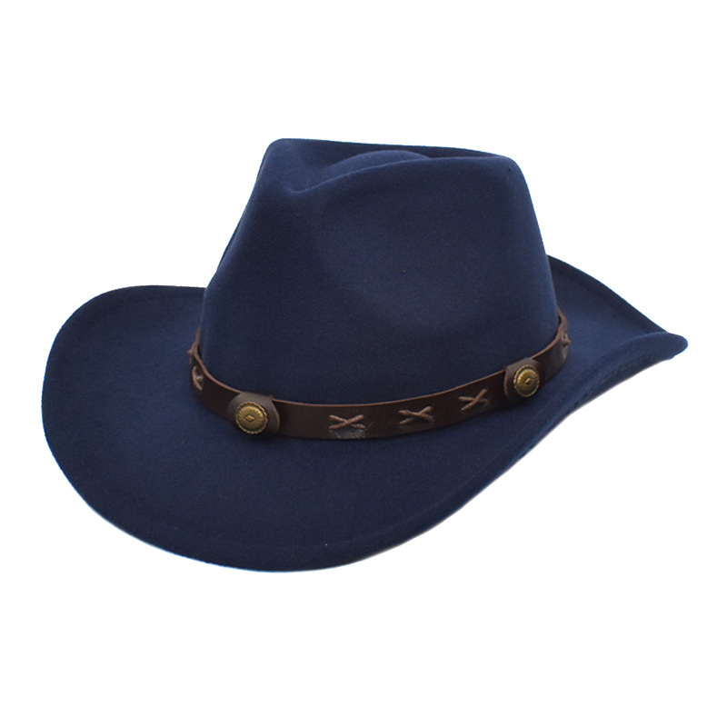 Amazon's new minority woolen hat, European and American men and women's lovers hat, woolen hat, western cowboy hat trend
