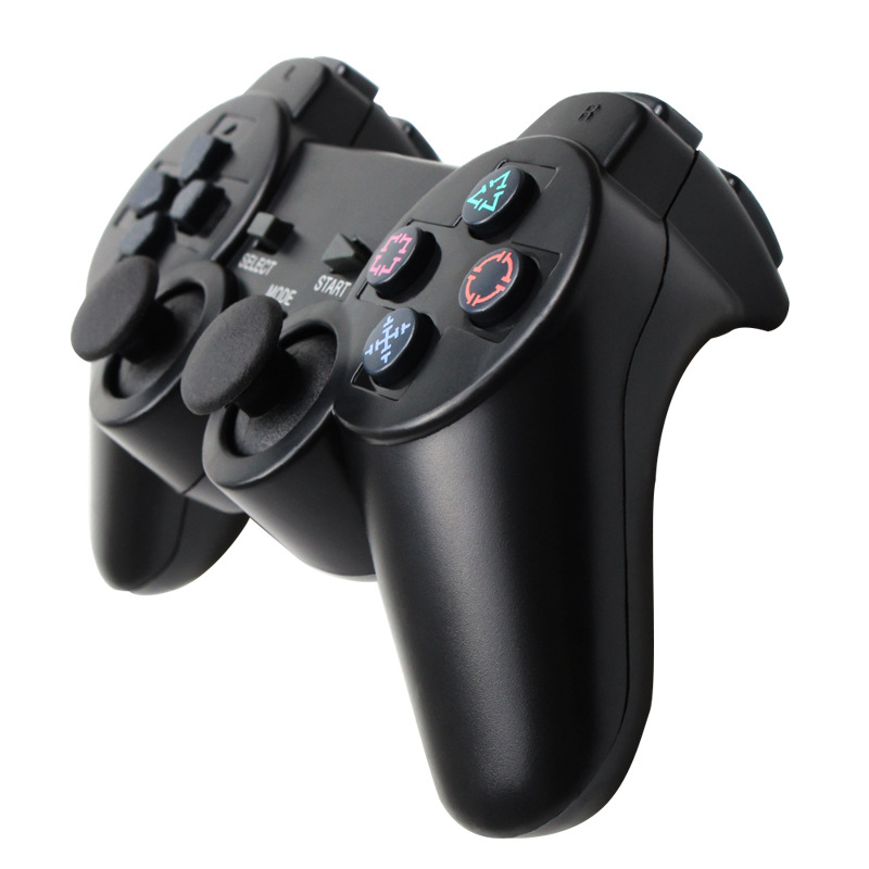 Transparent Color Wireless Gamepad Controller f￶r PS2 2.4G vibrationskontrol f￶r PS 2 joystick