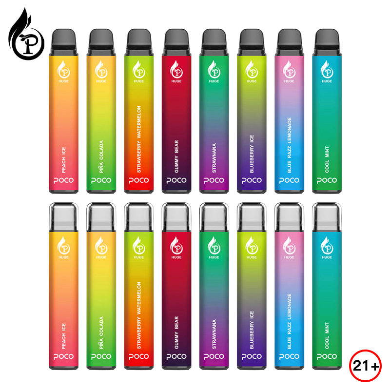 Espagne Entrepôt à l'UE Original E Cigarette POCO ÉNORME VAPOSE VAPOSE PRÉFULTÉE 15 ML POD 5000 PUFS 650MAH COBLE MESH