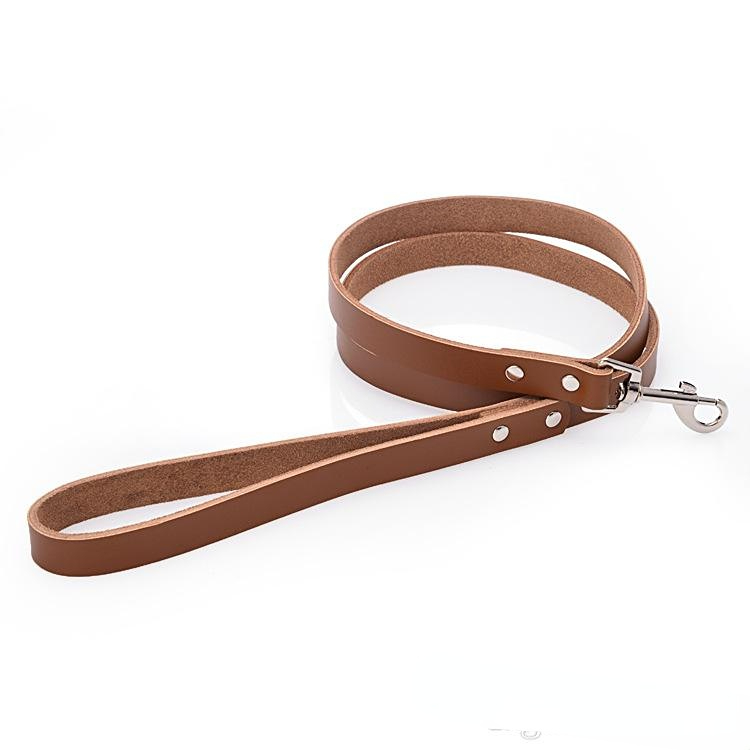 Sturdy leather Dog Leash Genuine cowhide leather for cats small medium large dogs durable cowhide leash support leather dog collars harness