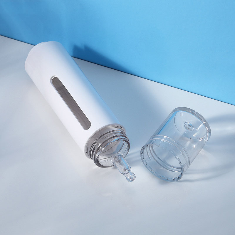 15ml Press syringe type cosmetic packaging plastic bottle water light needle tube eye cream essence serum bottles