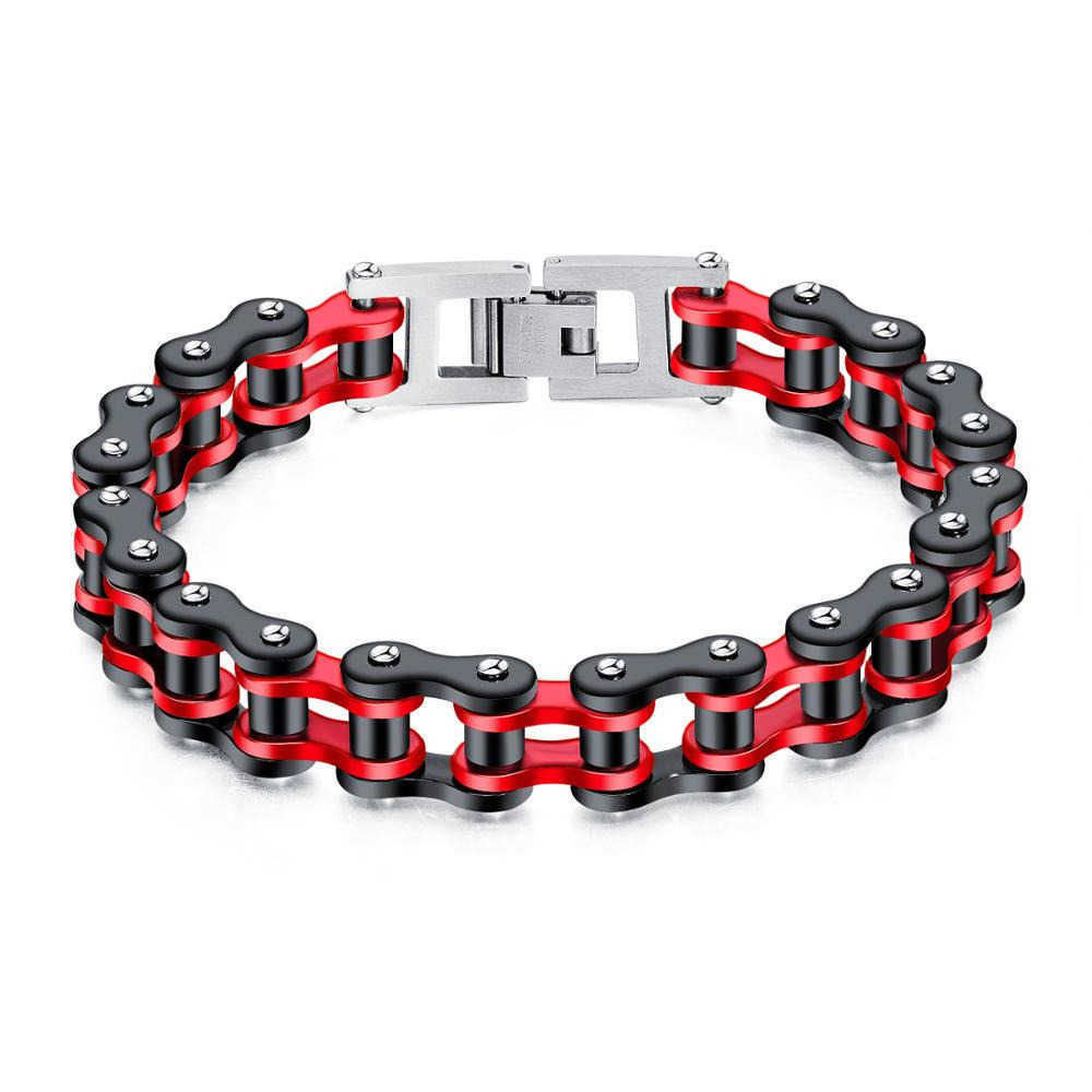 Lien Chaîne En Acier Inoxydable Vélo Moto Chaîne Bracelet Bijoux De Mode Cadeau Hommes Femmes Bracelet Punk Skyll Biker Bracelets Bracelets G230222