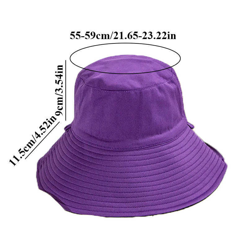 Wide Brim Hats Double-sided Foldable Bucket Hat Outdoor UV Protection Sun Hat for Women Girls Visor Panama Hat Summer Wide Brim Fisherman Cap G230224