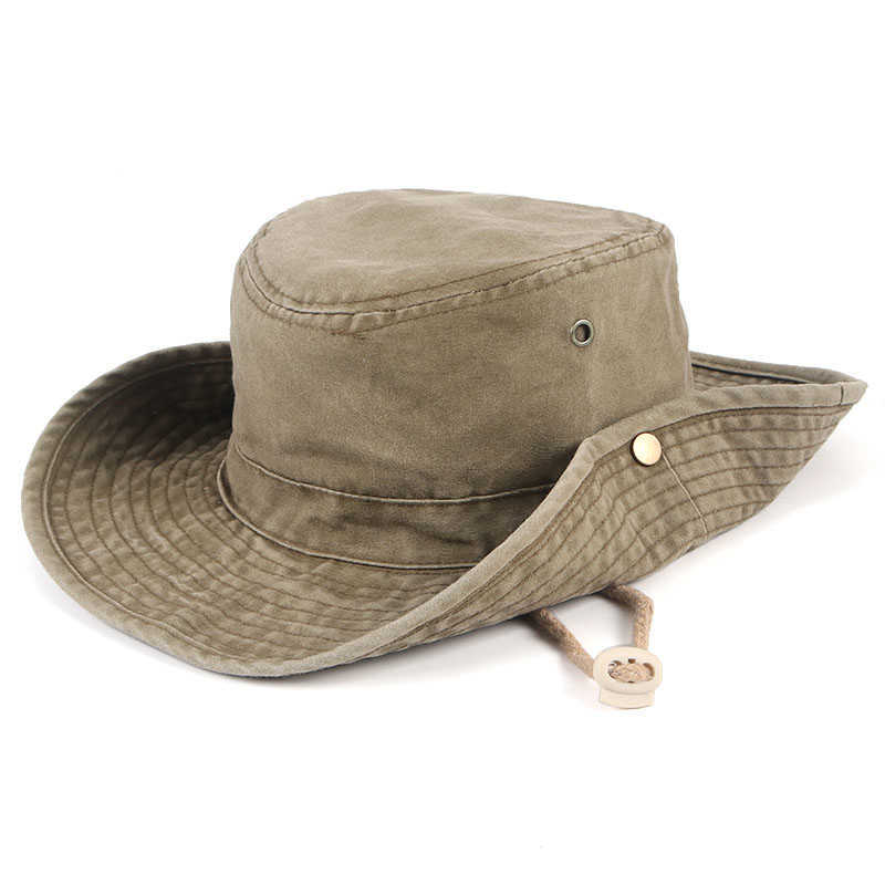 Panama Chapeaux de soleil pour hommes 2022 Casquette de pêche en plein air Protection anti-UV à large bord Femmes Chapeau de seau Été Randonnée Casquettes de pêcheur G230224