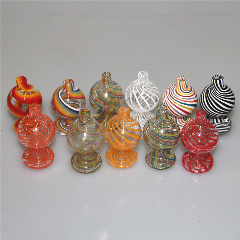 Rauchen Glas Blase Carb Kappe für Quarz Thermal Banger Nägel Wasser Bongs Dab Rigs Rohre Asche Catcher Nektar