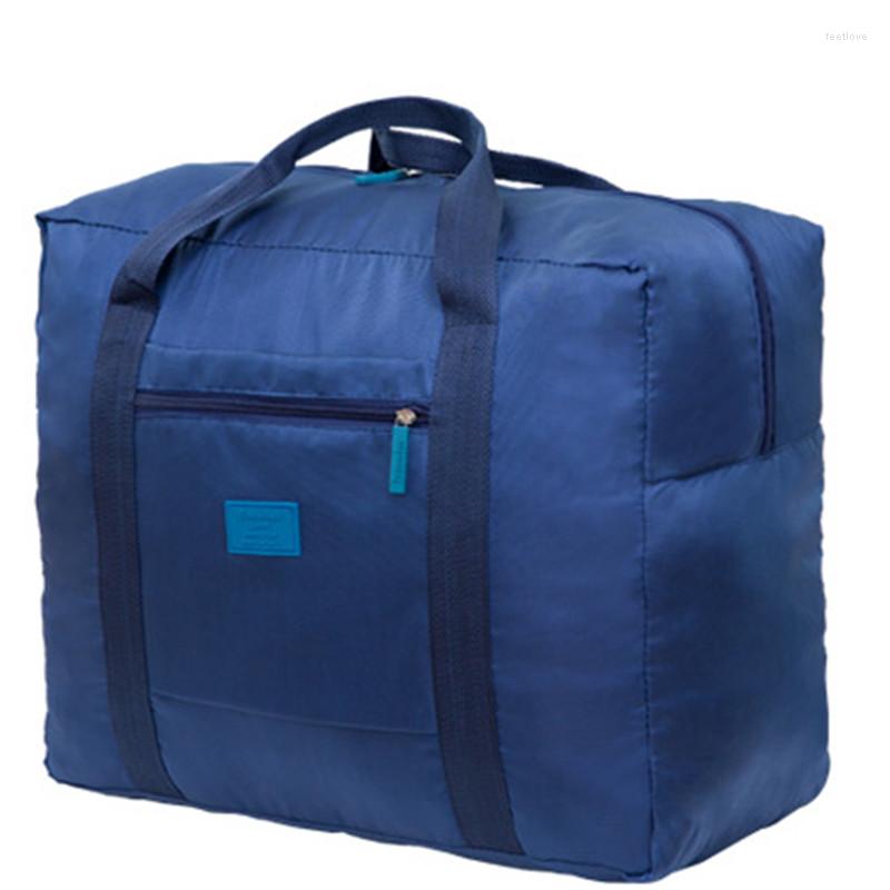 Sacs polochons voyage pochette pliante étanche unisexe sacs à main femmes bagages emballage Cubes fourre-tout grande capacité sac Whole254d