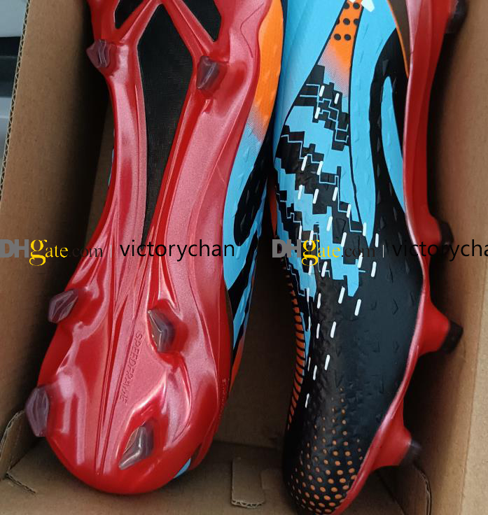 Gift Bag Quality Soccer Football Boots X Speedportal FG Laceless Cleats Outdoor Soft Leather Comfortable Electroplate Spikes Trainers Football Shoes