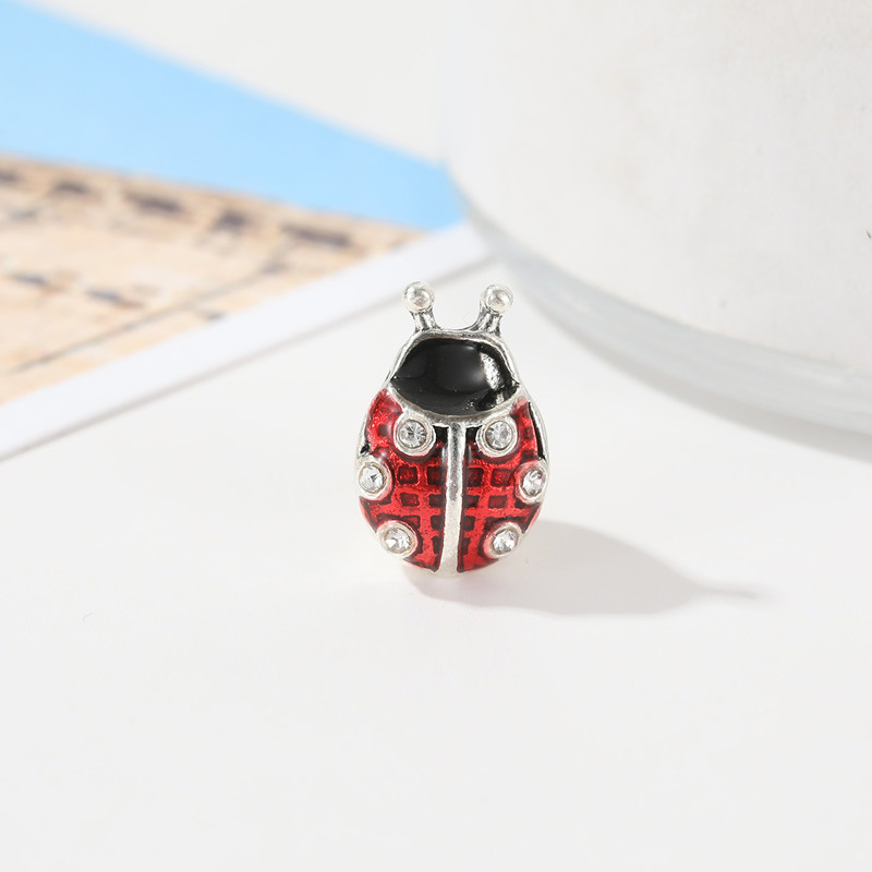 The New Popular 925 Sterling Silver Suspension Cute Red Cat Heart Pendant Is Suitable for Primitive Pandora Charm DIY Bracelet Necklace Accessories Jewelry