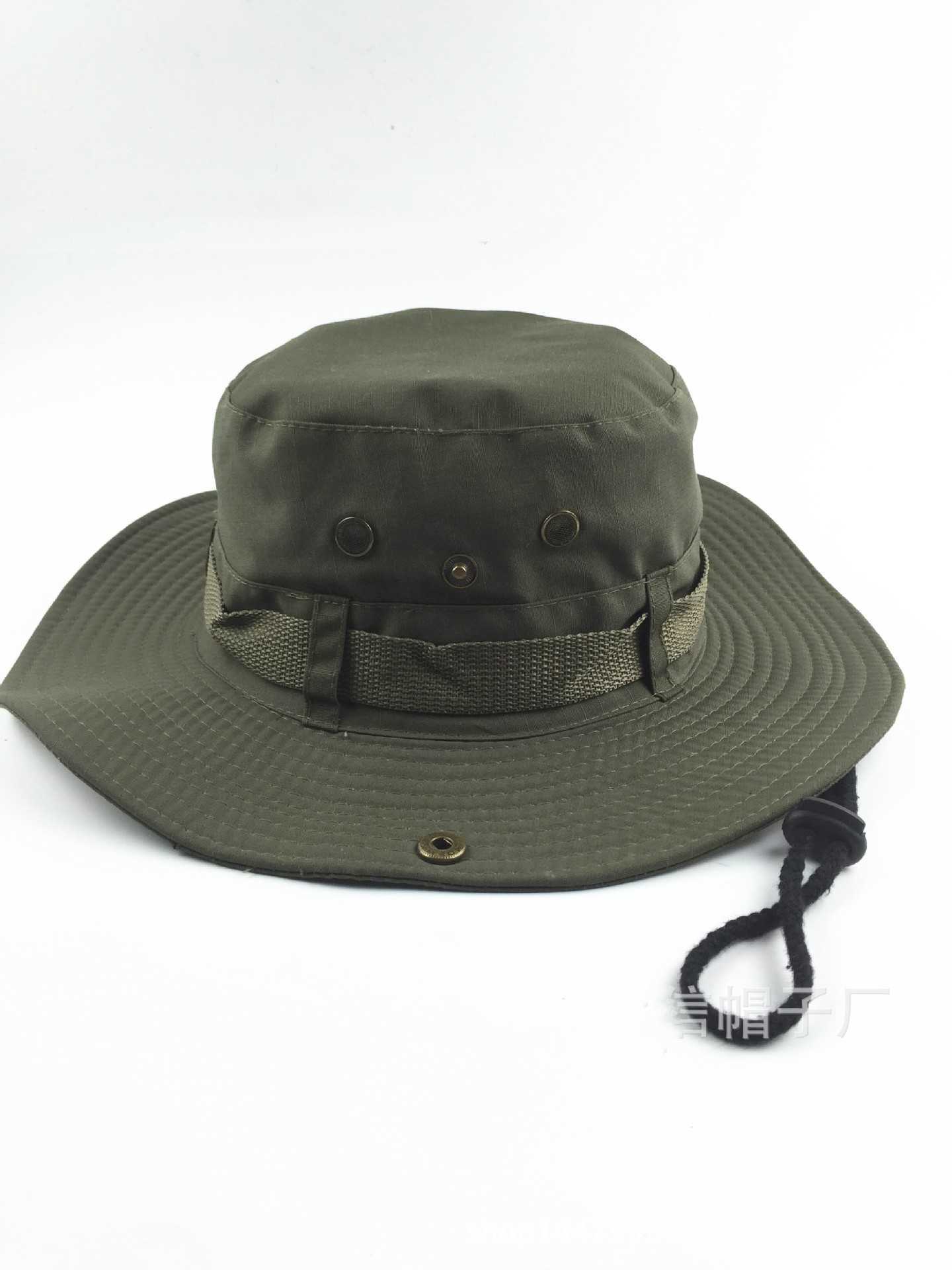 Sombreros de ala ancha Sombreros de cubo de camuflaje militar de moda Sombrero de pescador de camuflaje de selva con ala ancha Sombrero de cubo de pesca para el sol Gorras de camping Gorras de algodón G230224