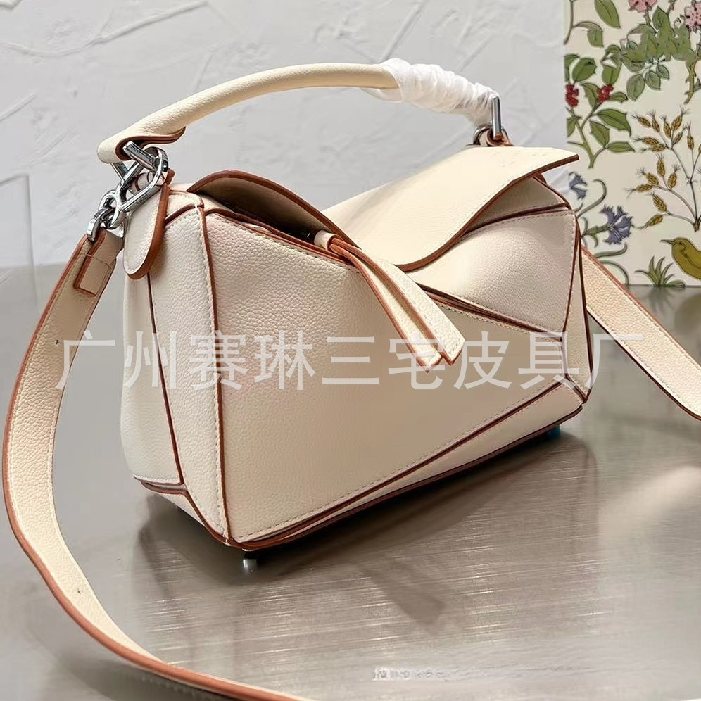 Luxury Bag Designer Genuine Leather Color Matching Pillow Bag Shoulder Cross Body
