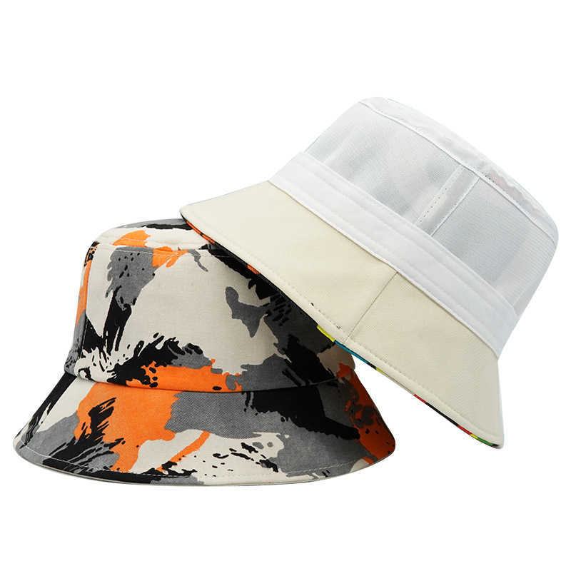Chapeaux à large bord 2022 été protection solaire en plein air seau chapeaux pour femmes hommes coton pêcheur chapeau rue Hip Hop Panama chapeau de pêche G230224