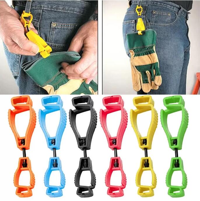 Veiligheidsghandelaar Handschoen Haakhaken Rails Hanger Plastic Working Gloves Clips Werk klem Safety Work Gloves Guard