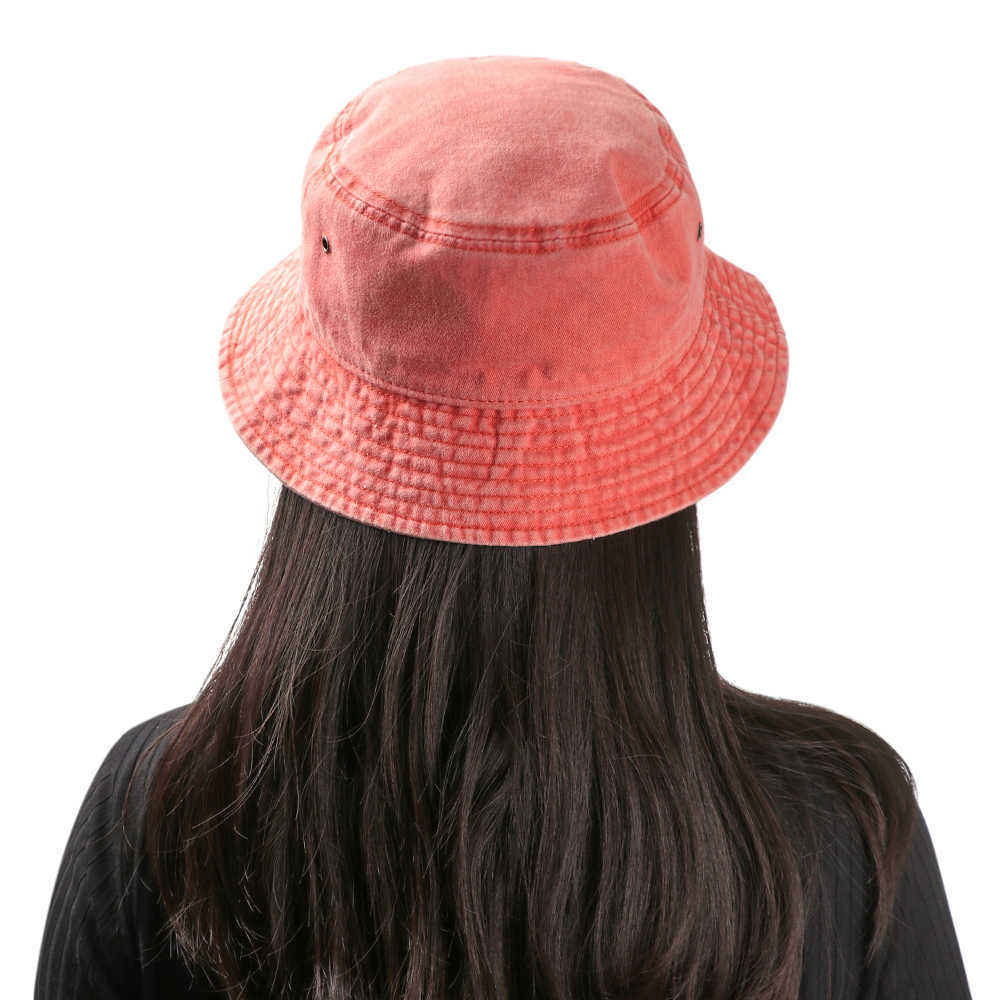 Chapeaux à large bord unisexe Denim lavé rétro seau chapeau pliable coton pêcheur casquette décontracté été en plein air crème solaire chapeau de soleil mode chapeau de plage G230224