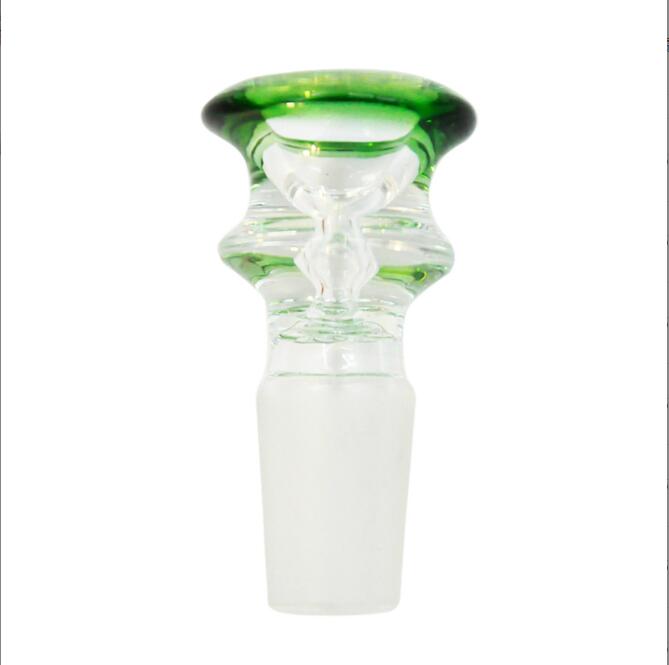 Narghilè 14mm 18mm Ciotole di vetro Mix colore Bong Bowl Pezzo maschio pipa ad acqua Dab Rig Accessori fumatori