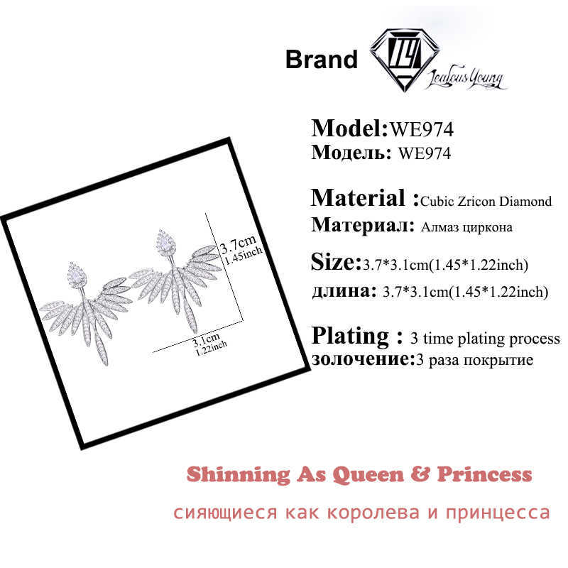 Charme de luxe à la mode Marquise fleur pleine Mirco pavé cristal Zircon Naija mariage goutte boucle d'oreille mode fête bijoux de mariée G230225