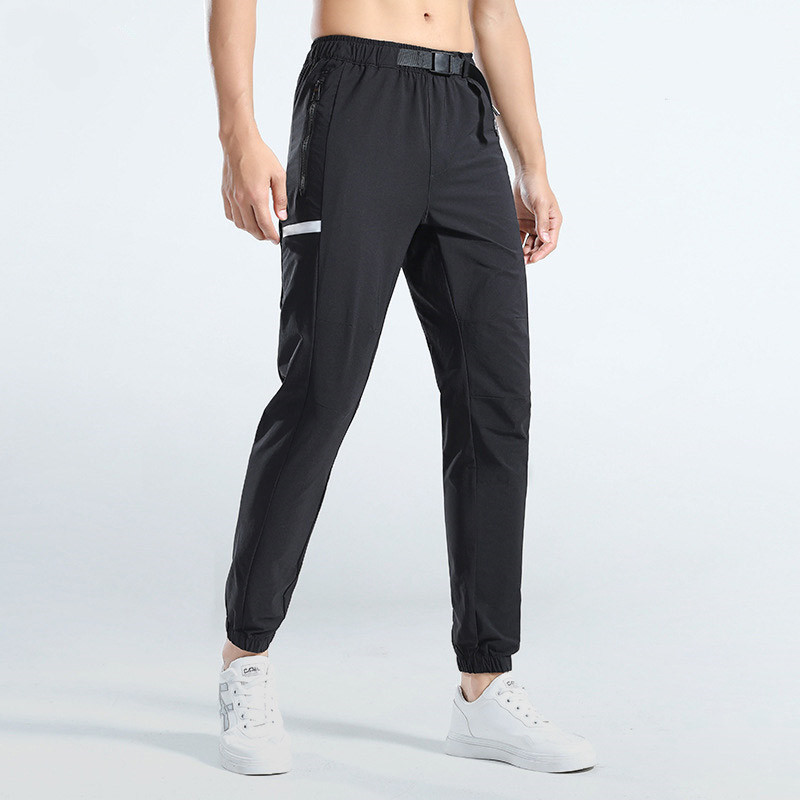 LL Men Jogger Long Pants Sport Yoga Outfit Quick Dry Gym Pockets Sweatpants Trousers Men