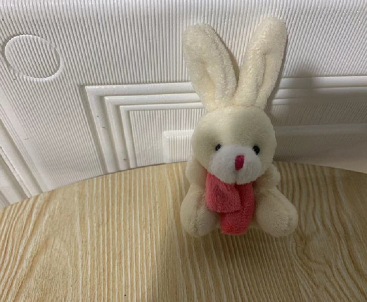 10cm Kaninchen Plüsch Ostern Spielzeug Anhänger Hase Ostern Tag Dekor Kuscheltiere Plüschtiere für Mädchen