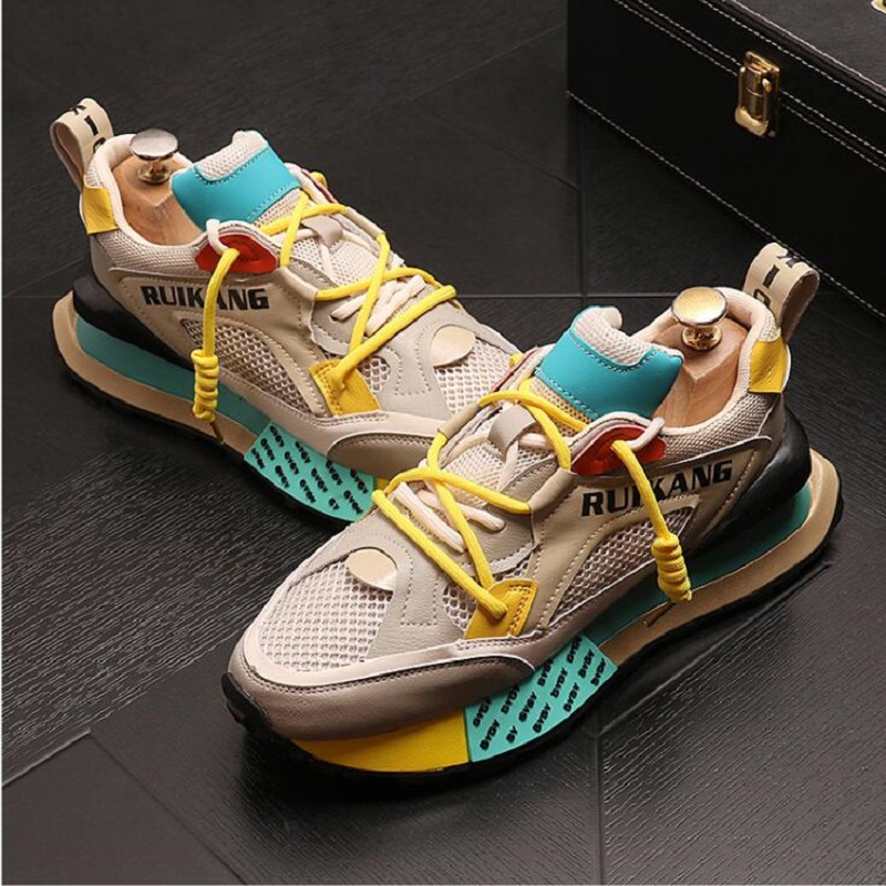 Summer Men Men Surface Surface Runned Shoes Shicay Seal Mix Colors Leisure Sports Shoes Zapatos Hombre D2A24