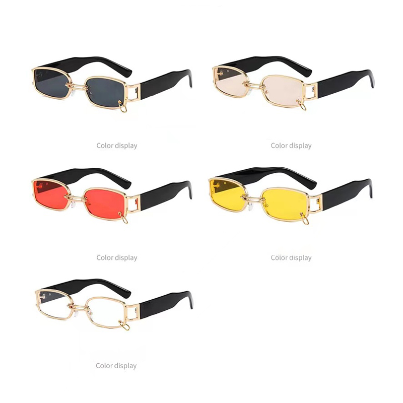 Zonnebril van hoge kwaliteit voor mannen en vrouwen mode retro klein frame nobele zonnebril buiten rijden reizen strand strand metalen zonnebrillen