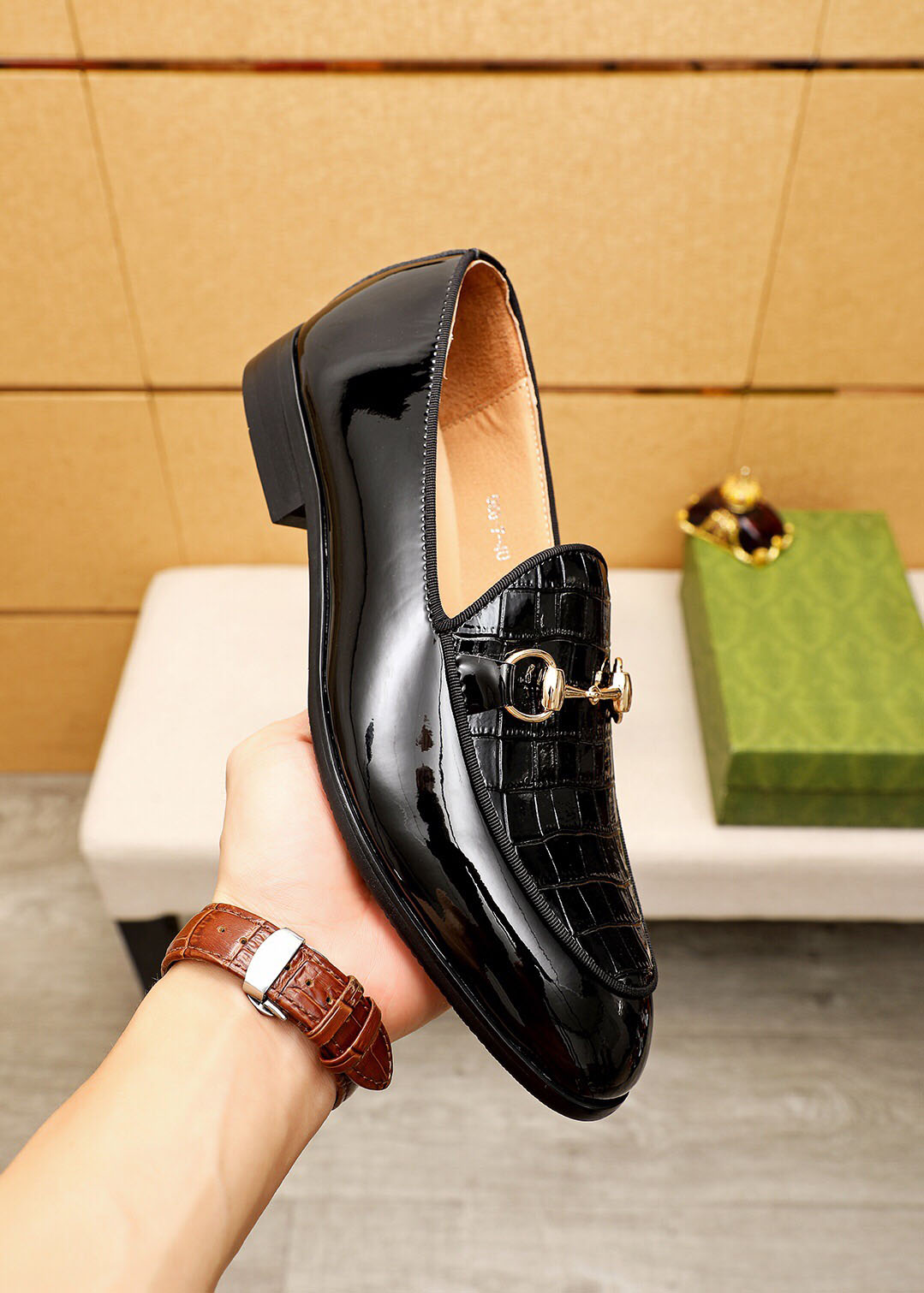 2023 Men Dress Shoes Casual Footwear Flats Party Wedding Brand Business Formal Oxfords Male New Fashion Slip On Loafers Size 38-45