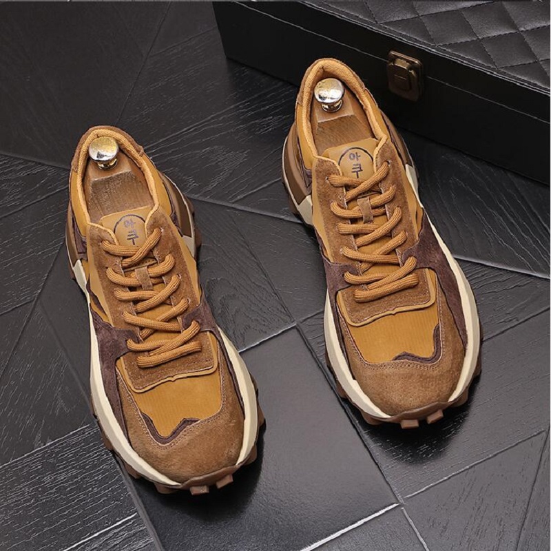Storbritannien retro slitage fashionabla vardagskor alla match mix f￤rger plattform sport casual skor f￶r m￤n l￤genheter loafers promenader sneakers d2a24