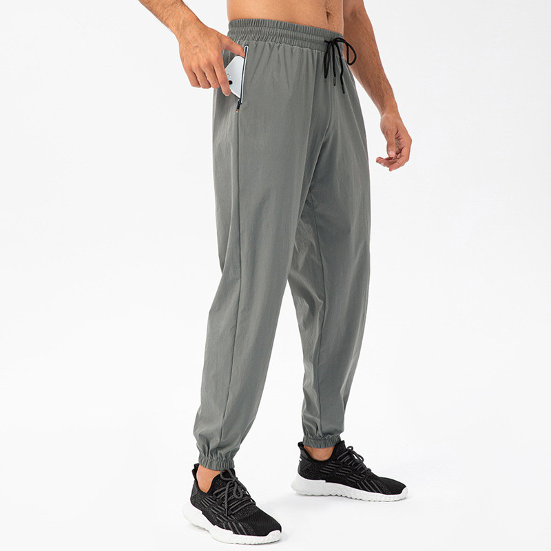 LL Men Jogger Pantalones largos Sport Yoga Outfit Ciclismo Cordón Gimnasio Bolsillos Pantalones de chándal Pantalones Casual Cintura elástica fitness L21333