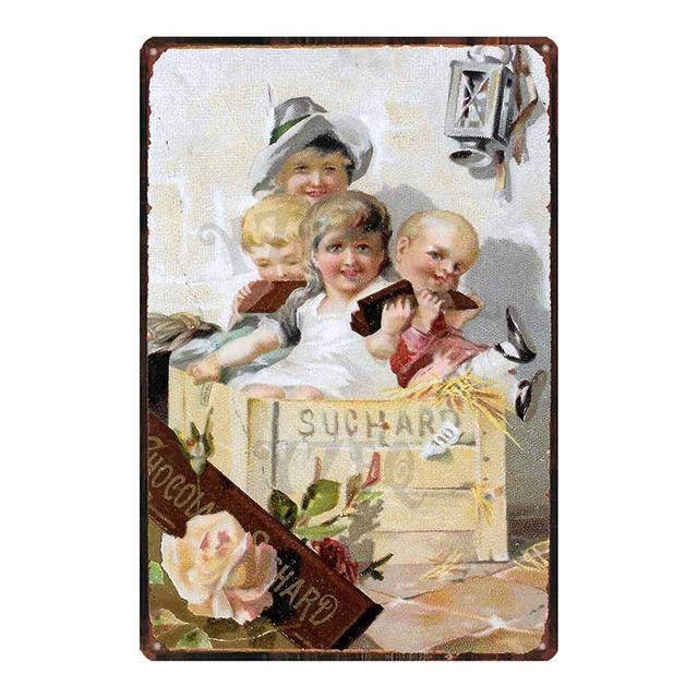 Sugar Food art painting Metal Tin signs Plaque Metal Vintage Wall Bar Kitchen Home Art Retro Craft Cinema personalized Decoration tin sign Size 30X20cm w02