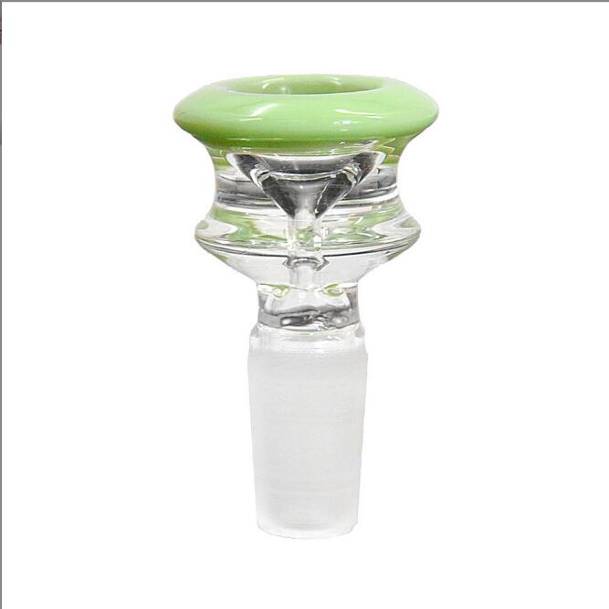 Narghilè 14mm 18mm Ciotole di vetro Mix colore Bong Bowl Pezzo maschio pipa ad acqua Dab Rig Accessori fumatori