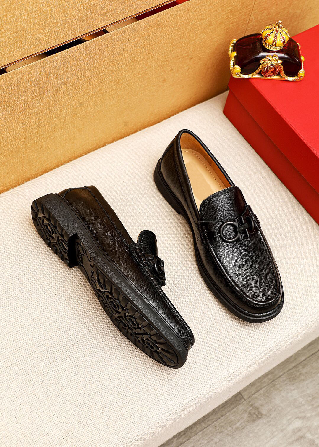 New 2023 Mens Business Dress Shoes Casual Slip-On Flats Brand Party Wedding Genuine Leather Footwear Business Shoes Size 38-45