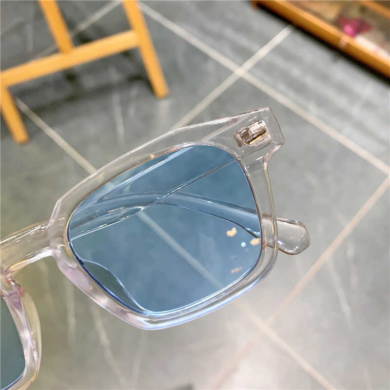 نظارة شمسية مربعة الظلال نظارات الشمس للنساء 2021 تصميم الأزياء خمر
