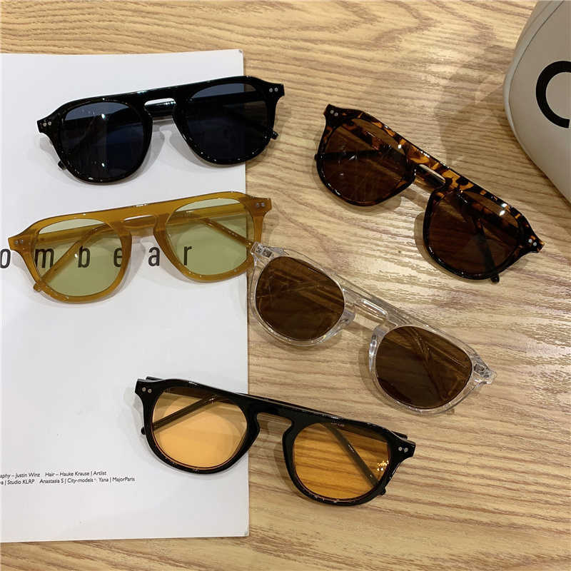 Sunglasses Square Frame Shades Sun Glass For Women 2021 New Retro Fashion Vintage Designer Sunglasses Women And Man Black Transparent G230225