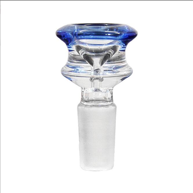 Narghilè 14mm 18mm Ciotole di vetro Mix colore Bong Bowl Pezzo maschio pipa ad acqua Dab Rig Accessori fumatori