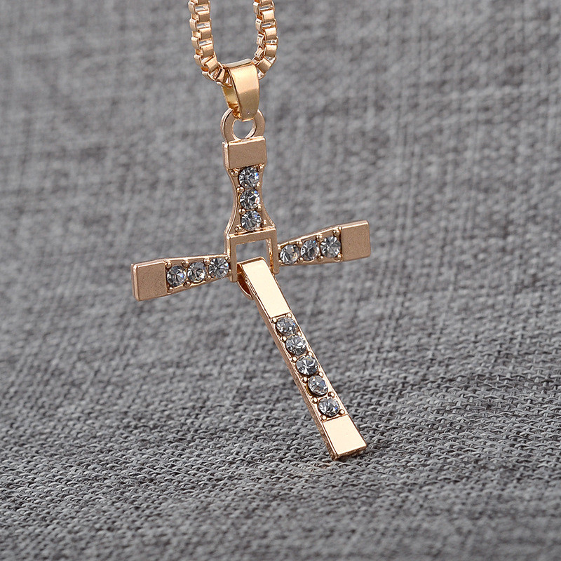 hiphop homme or croix designer collier pour femme argent plaqué blanc strass mode sud-américaine hommes femmes pendentif colliers amoureux chaîne ami cadeau