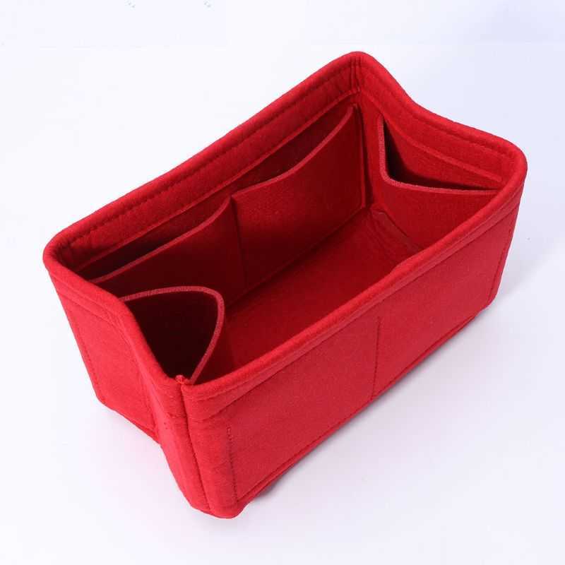 Storage Bags Felt Insert Bag Makeup Handbag Organizer Travel Inner Purse Portable Cosmetic Bags Storage Tote Y2302