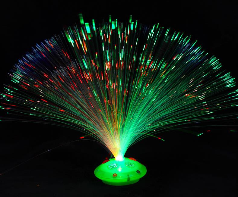 Party Decoration Fiber Optic Lamp Light Holiday Wedding Fiberoptic LED Festive Christmas Colorful flashing starry glowing gem fiber event SN4330