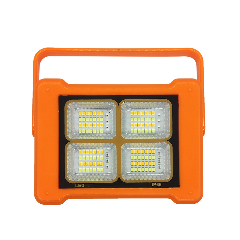 LED Solar Flood Lights USB laddningsbara 124Led utomhusvattentäta bärbara campingtält Lampor Reparationsbelysning