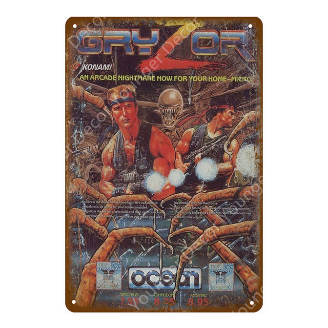 Boom Fight Video Game Metal Tin Sign Retro Poster Wall Decor For House Home Room Vintage Painting Plaque Gaming personalized Sticker decorative Size 30X20cm w02