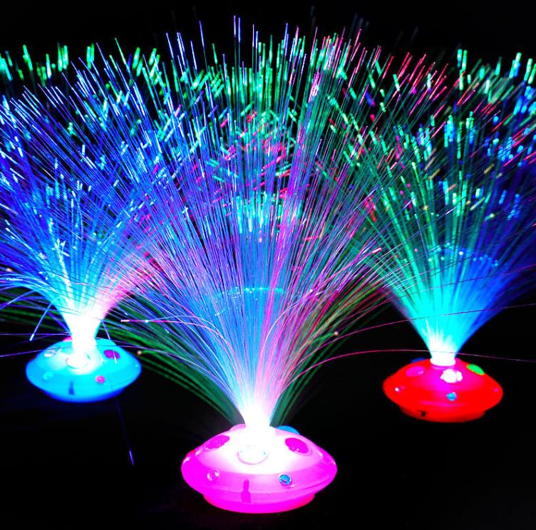 Party Decoration Fiber Optic Lamp Light Holiday Wedding Fiberoptic LED Festive Christmas Colorful flashing starry glowing gem fiber event SN4330