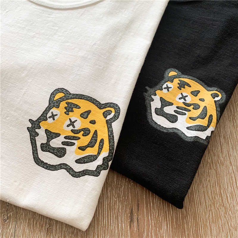 Erkekler T-Shirts Tiger Head İnsan Yapımı T-Shirt Erkek Kadınlar 1 1 En Kaliteli İnsan Yapımı Tee Üstler Büyük boy Tişört