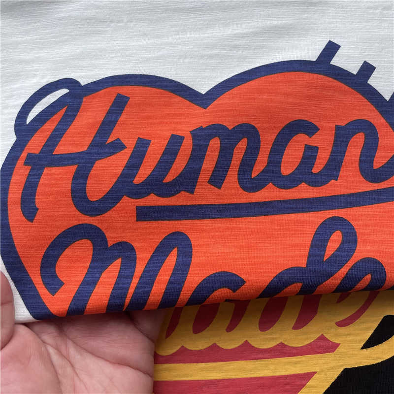 T-shirts pour hommes Bonne qualité Heart Graphic Human Made Fashion Tee Hommes 1 1 Human Made Femmes T-shirt Chemises décontractées à manches courtes Vêtements pour hommes