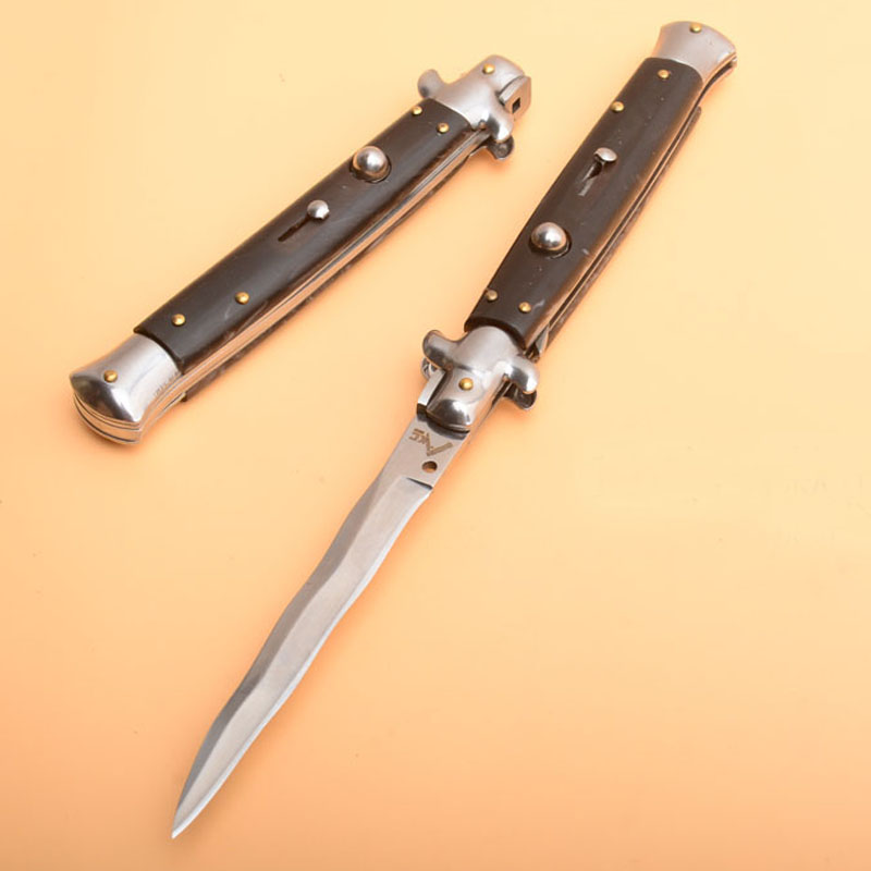 11 Cal nóż ACK klasyczny automatyczny ojciec chrzestny Stiletto Mafia poziome składane ostrze scyzoryki 9 11 13 Auto narzędzia edc