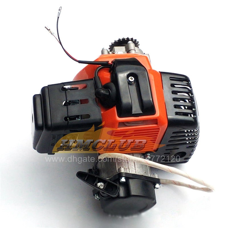 1E44-5 49cc Engine With Gearbox For 2 Stroke Mini Dirt bike Pocket Bike Mini Atv Parts MFD16