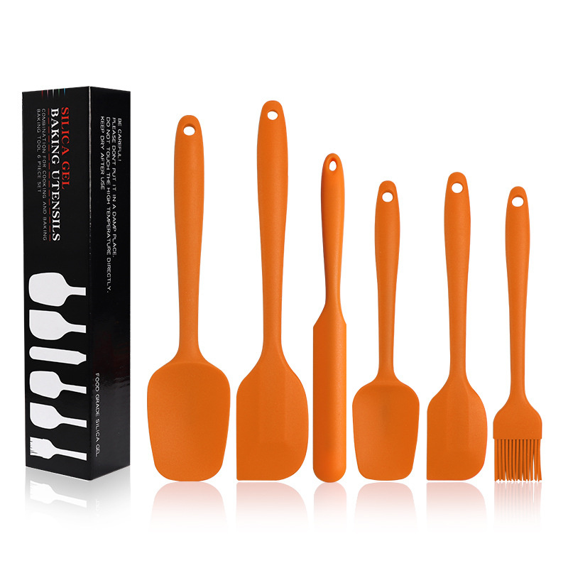 Silicone Spatula Set Heat Resistant Non Stick Rubber Kitchen Scraper Spatulas for Cooking Baking and Mixing
